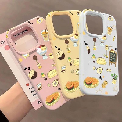 韩ins布丁狗适用于vivos18/s19/s20手机壳y100i液态大孔y78/y51s/y35新款防摔IQOOz7i/z5x创意neo8/9/10软套