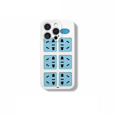 个性创意排插适用于IQOOu5手机壳iqooneo6se新款neo7/8/9/10/11全包IQOOz3/z1x亮面IQOO15/13防摔z9turbo软套