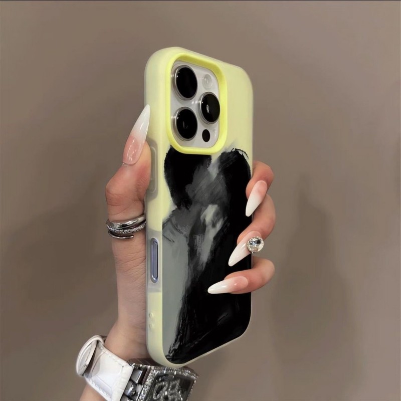 新款糖果色二合一防摔磨砂高级感时尚手机壳