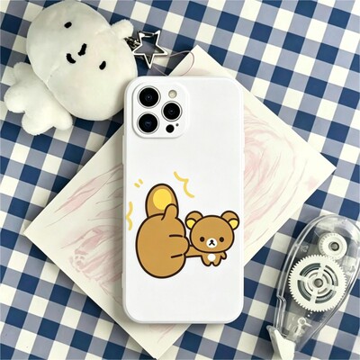 日韩卡通棕熊适用于荣耀畅玩70plus手机壳x60x50x40x30亮面200/100/新款80/90/70全包play9防摔magic8/7保护