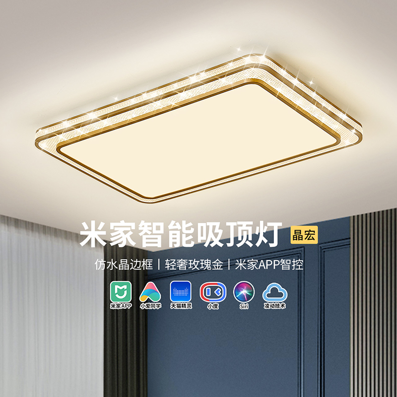 雷士照明led客厅吸顶灯米家智控儿童房卧室灯现代简约灯具套餐组