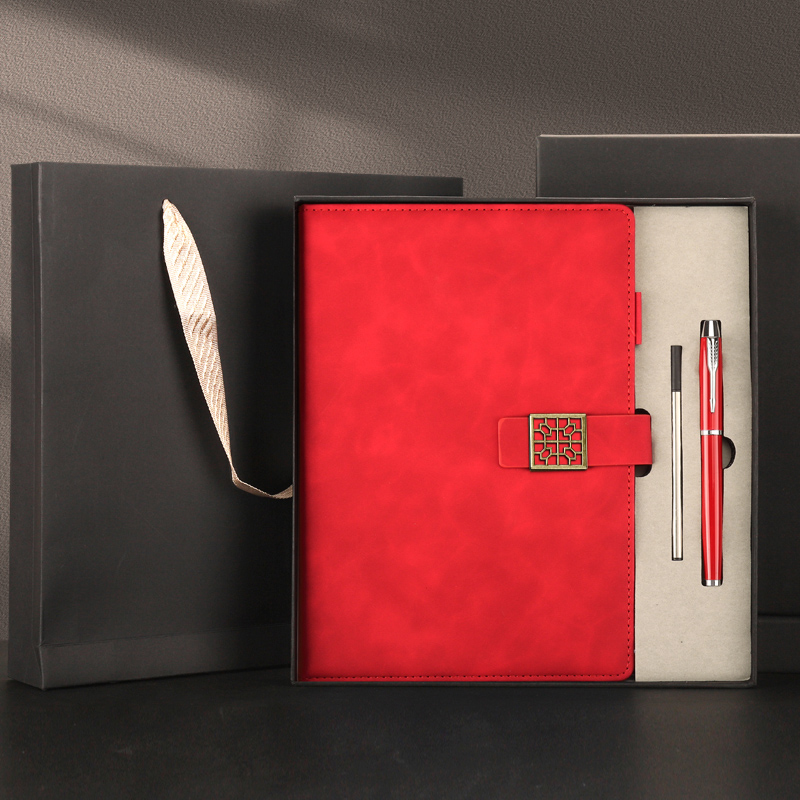 公司企业年会商务定制活动会议礼品可印logo送职员工作大笔记套装