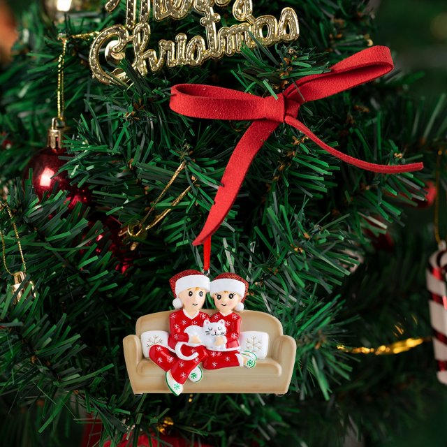 personalised family christmas xmas tree decoration ornament
