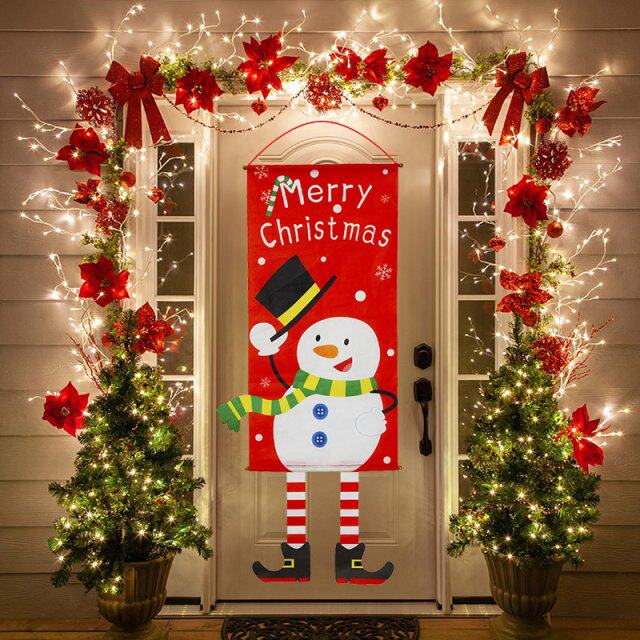 merry christmas hanging door banner ornaments christmas deco