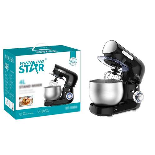 winning star 跨境家用4L和面搅拌打单多功能厨师机Stand Mixer