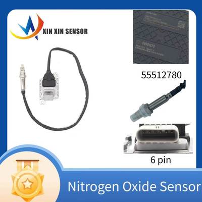 OE:55512780NOXGMOpel12V跨境陶瓷片芯汽车氮氧传感器扁6针