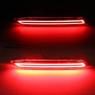 改装 凯美瑞 后包围灯流光转向后杠灯 锐志 YCL适用丰田RAV4阿尔法