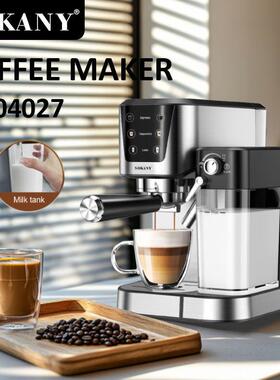 跨境SOKANY04027咖啡机半自动意式咖啡机触屏蒸汽奶泡浓缩咖啡机