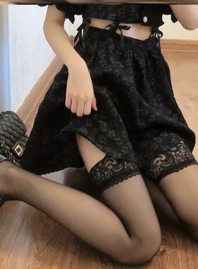 白色过膝袜女春夏薄款黑丝长筒jk大腿袜压力瘦腿纯欲性感日系白丝