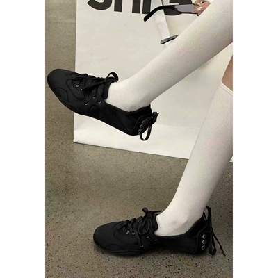 正品诗歌兰1277设计感优雅简约小腿袜字母标签中筒袜女2026早春新