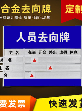 去向牌铝合金人员信息指示牌