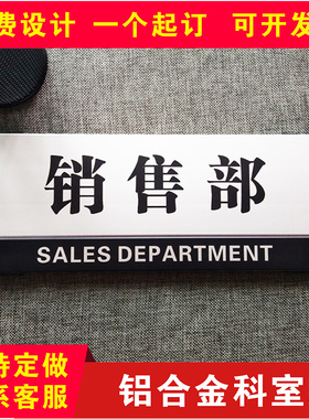 铝合金门牌可更换科室牌定制办公室金属门牌定做学校门牌单位制作公司总经理室医院学校教室标识标牌工厂车间