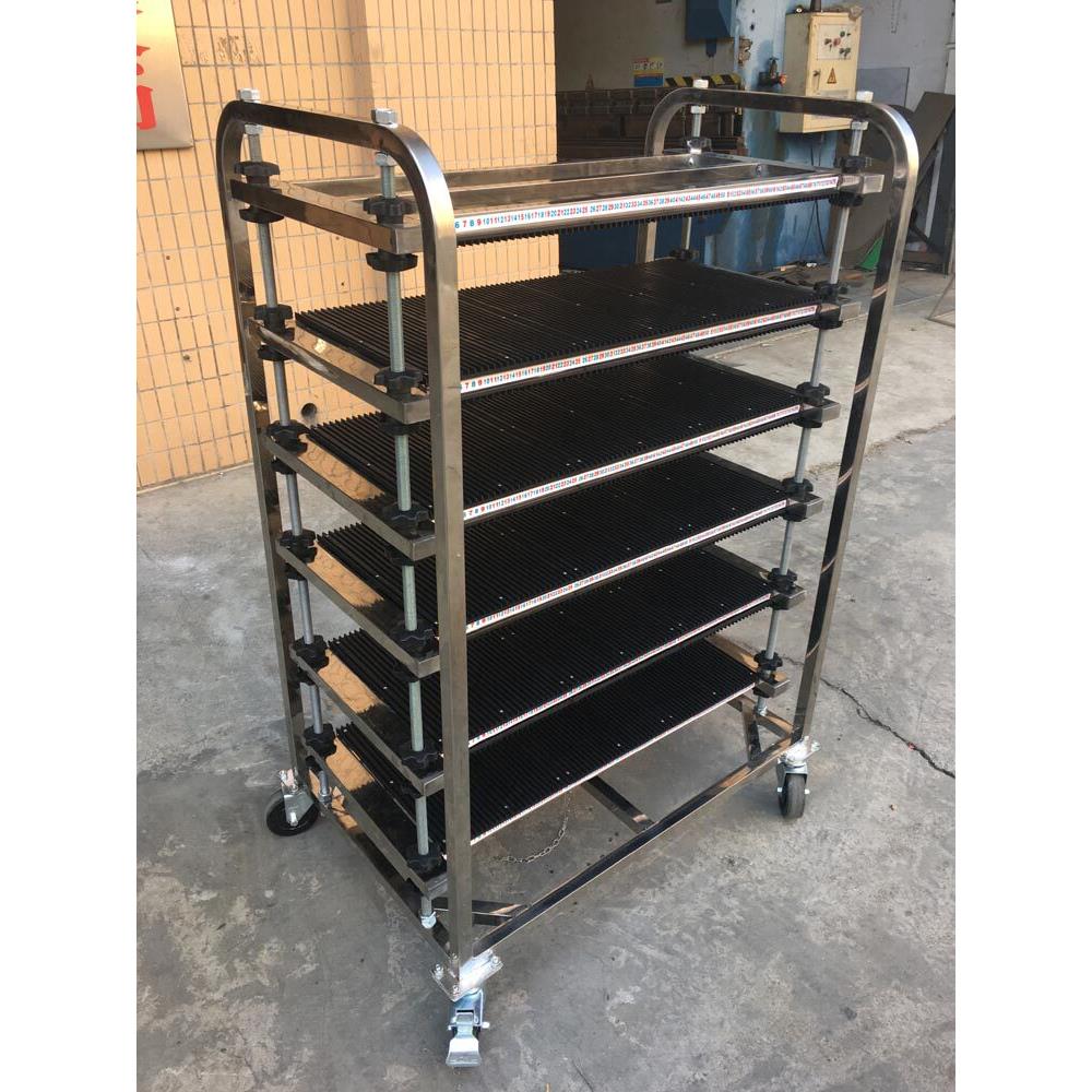 防静电立式周转车 不锈钢SMT线路板周转车 PCB板竖插周转车 包邮