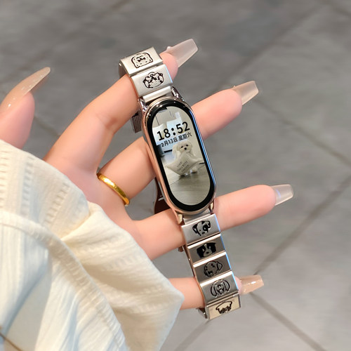 可爱卡通小猫小狗金属男女生表带