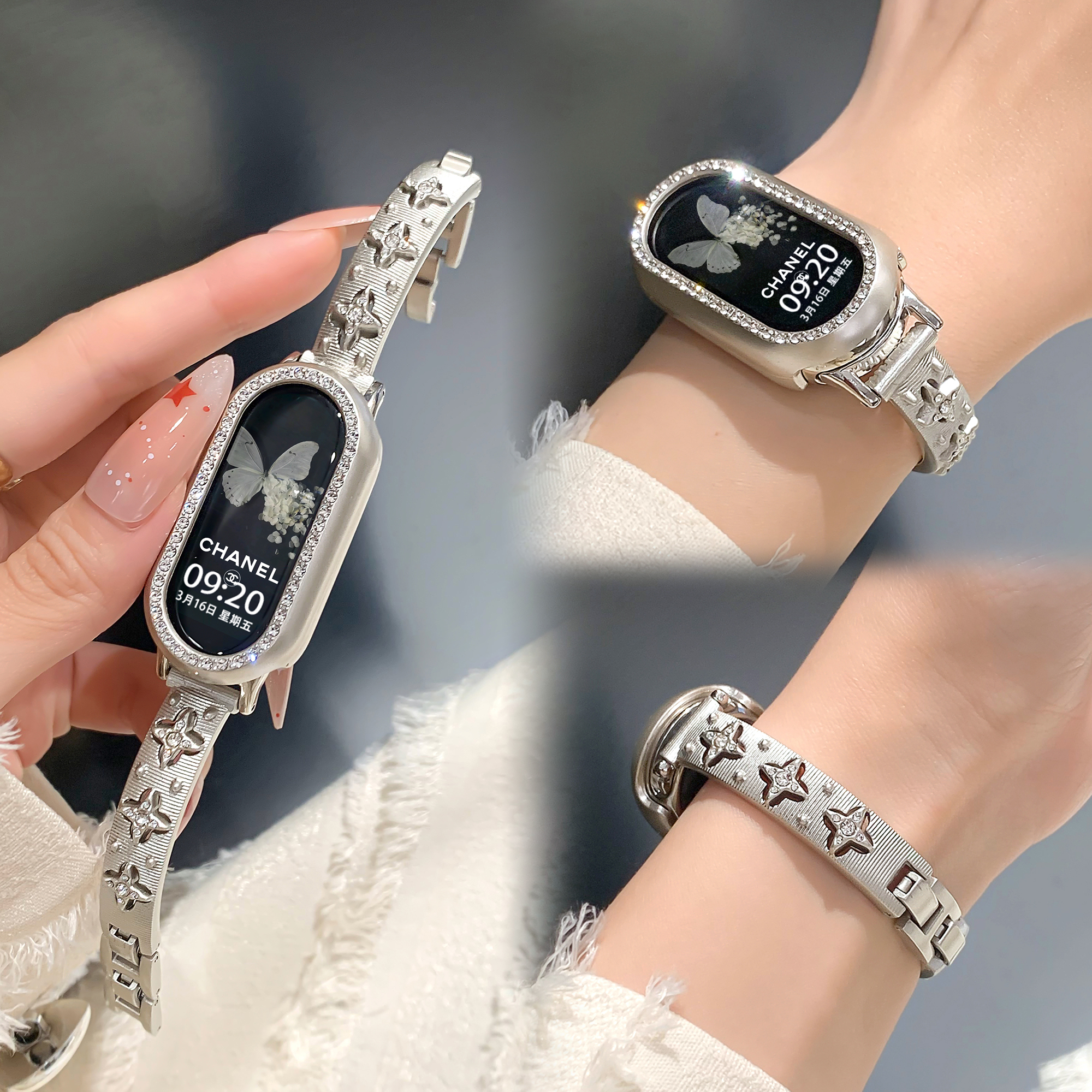 高级布契拉提手镯金属女款夏表带