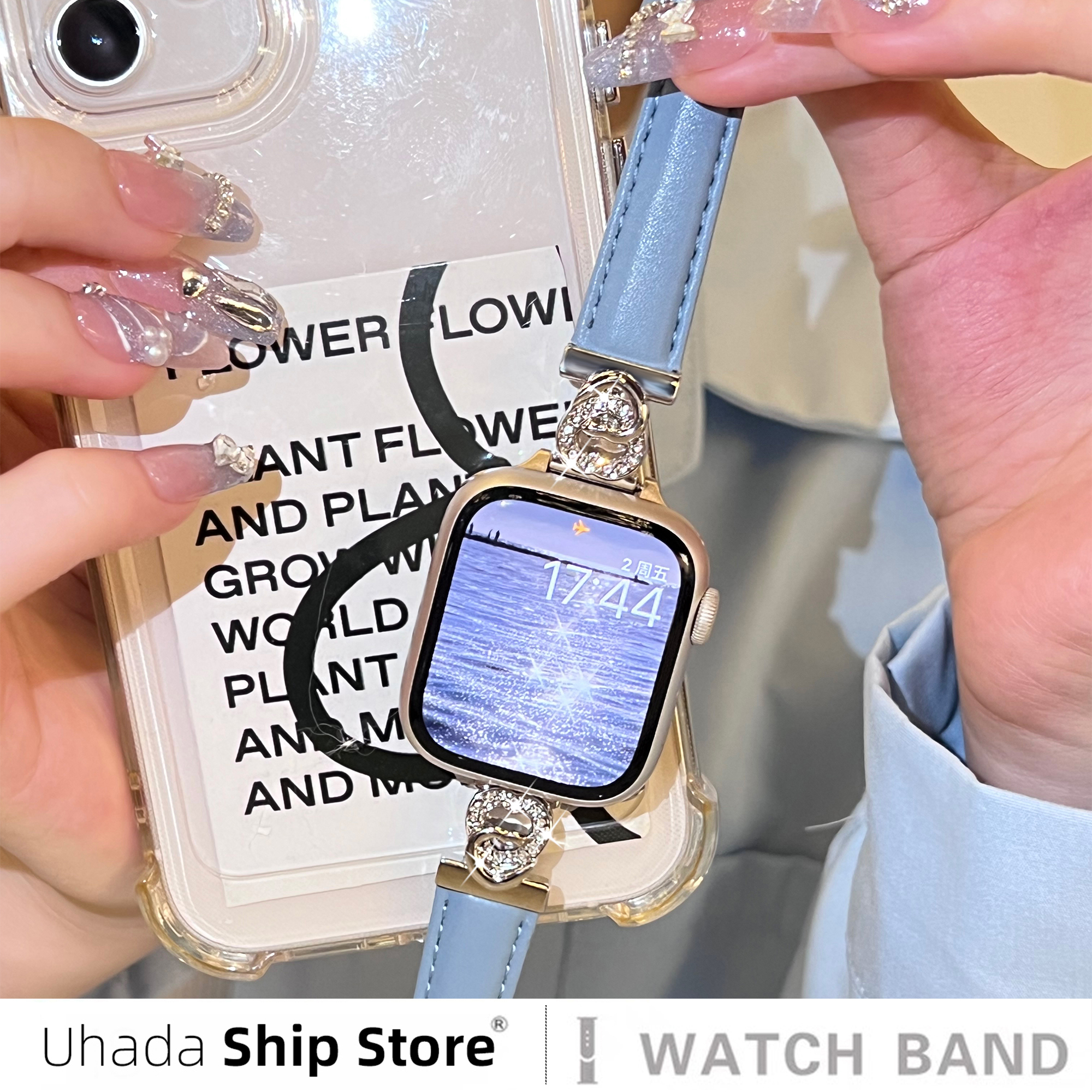 【海洋之心】适用iwatch真皮表带