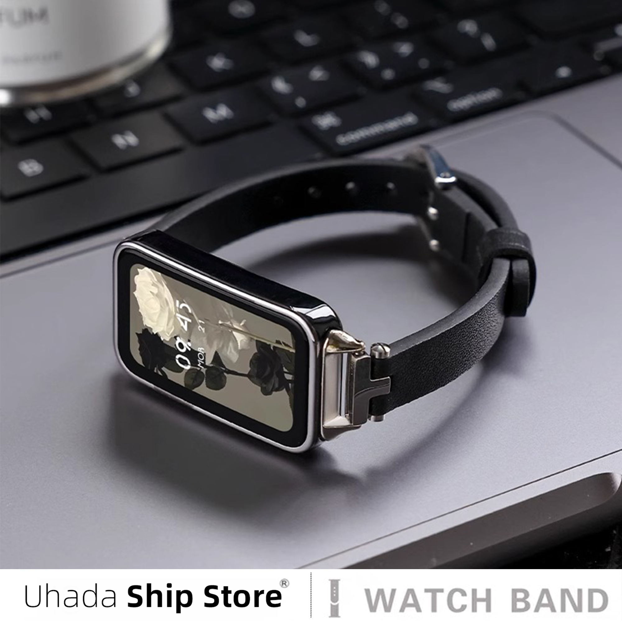 uhada高级感皮质秋冬创意女表带