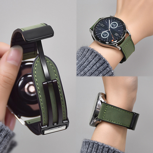 适用红米watch6表带小米手表s4表带新款小米watch4表带高级感秋冬watchs3/s1Pro时尚疯马纹磁吸男女生s3表带