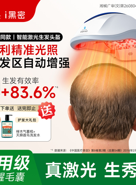 【全网热销10万+】i黑密160颗智能激光生发帽增发密发育发健发仪