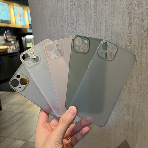 情侣款磨砂轻薄透明简约硬壳