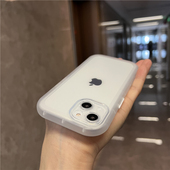 佳子秀加厚圆边适用苹果13手机壳14pro透明iphone11保护套简约15pro软胶16promax网红全包镜头xr男iphone17女