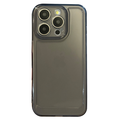 高透软胶黑白色全包镜头手机壳