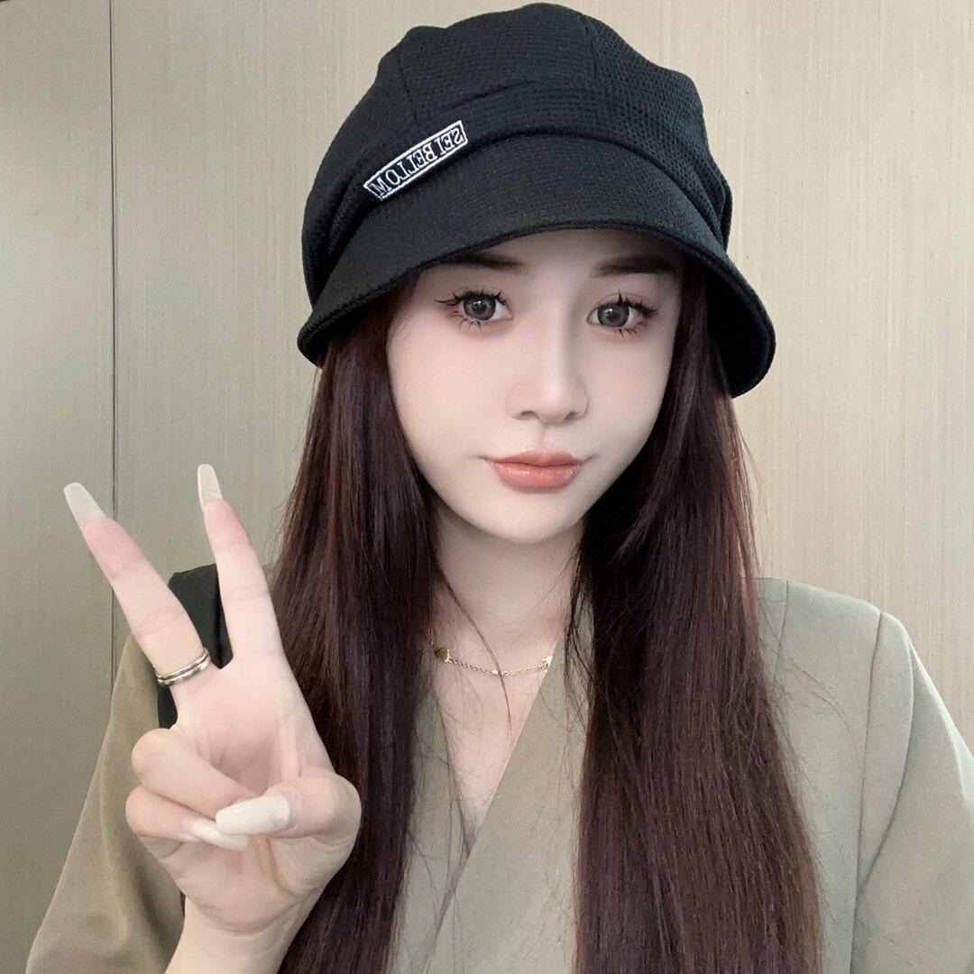 户外盆帽渔夫帽女褶皱百搭春秋季