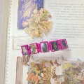 A Fake-Mink Element Rose Red Bracelet