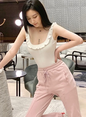 Baipang【现货清仓】原219【香芋粉紫】【不退不换】舒服的棉卫裤