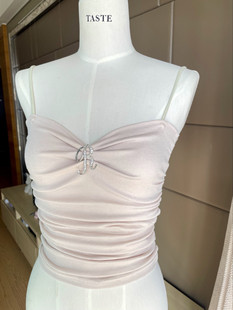 Baipang 显瘦纯欲内搭针织吊带背心 量身定制打底女小众设计感修身