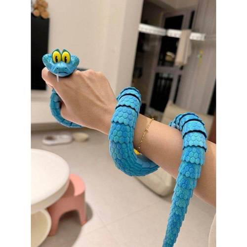 疯狂的动物城周边盖瑞一条蛇笔3d打印可动解压玩具玩偶礼物