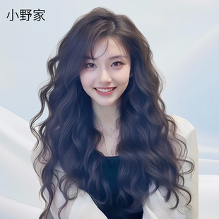 小野家假发封边递针羊毛卷芭比烫全真人发丝蓬松自然隐形全头套