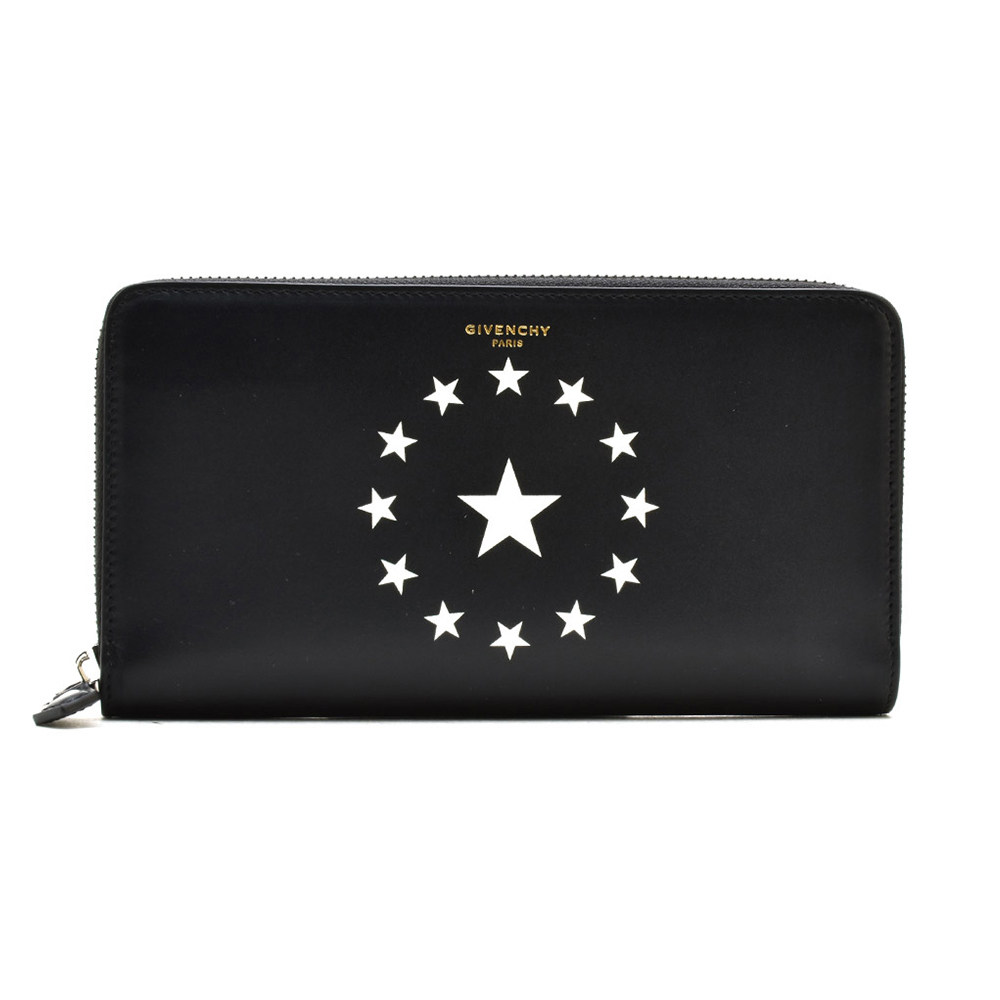 GIVENCHY/纪梵希 黑色皮革男士长款手拿钱包 BK06040772-004