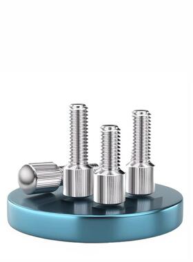 304不锈钢调节手紧螺钉GB836小圆头滚花手拧螺丝M2.5M3M4M5M6M8