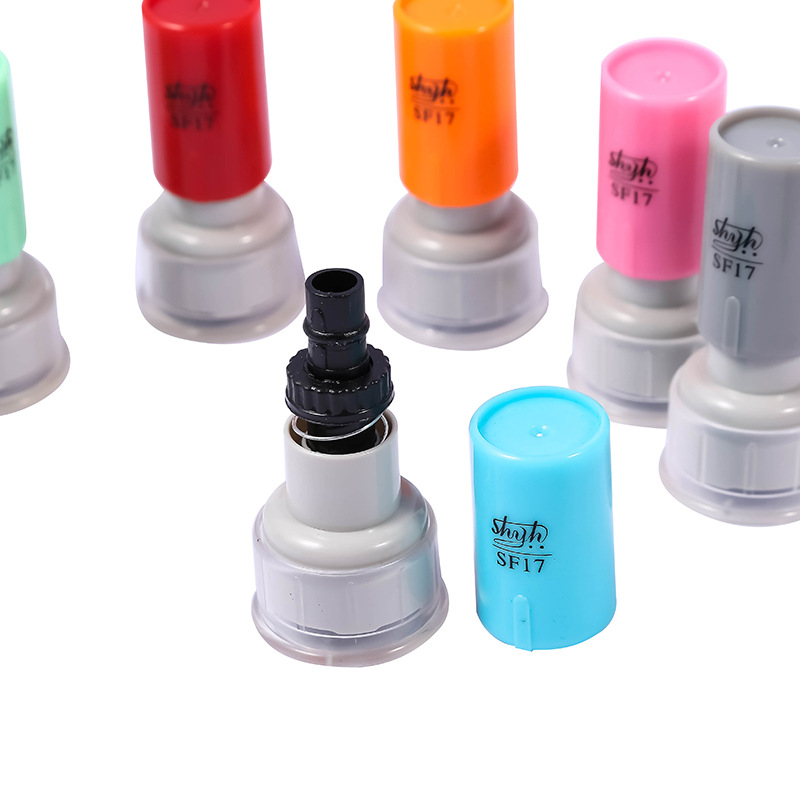 SF圆形卡通章壳光敏印章