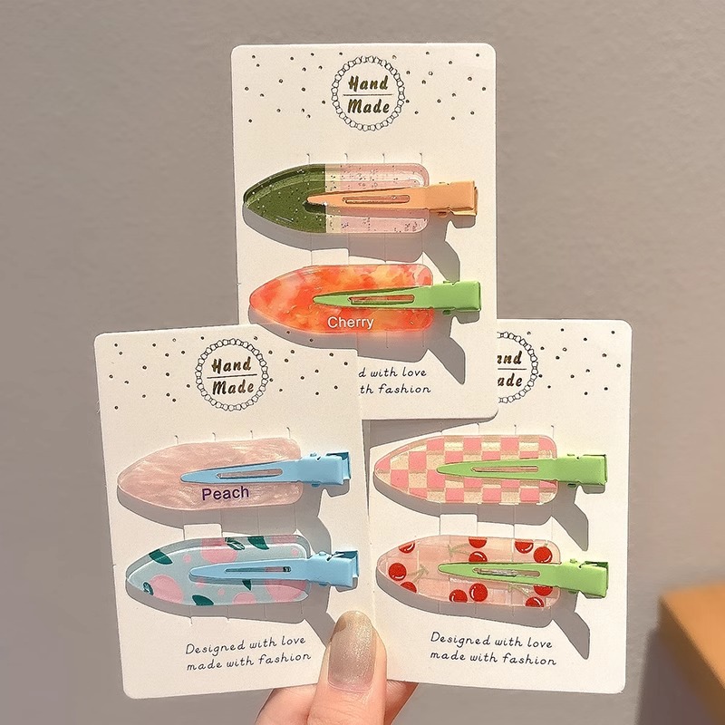 一字夹刘海侧边发卡女款