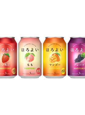 【天猫U先】三得利和乐怡缤纷口味4罐 低度果味预调鸡尾酒