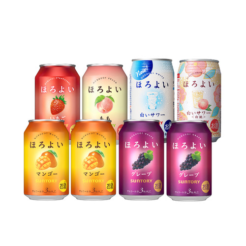 三得利和乐怡3°果酒缤纷8罐低度鸡尾酒