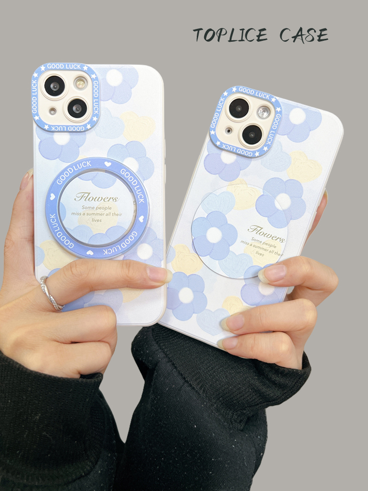 ins小清新油画爱心花朵OPPOReno6手机壳7/8/9/10/11pro新女款FindX3/X5小众A92s带磁吸支架A57A58硅胶A93SA72