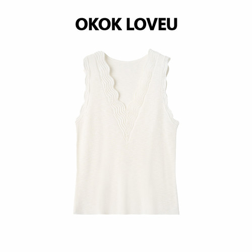 OKOKLOVEU深V修身透气背心女