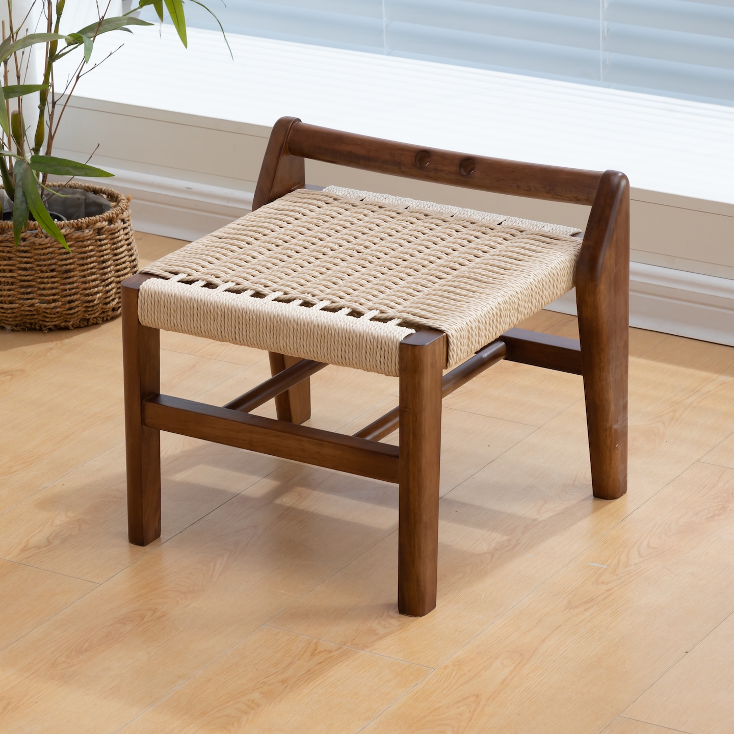 30cm高藤编编织小凳子家用