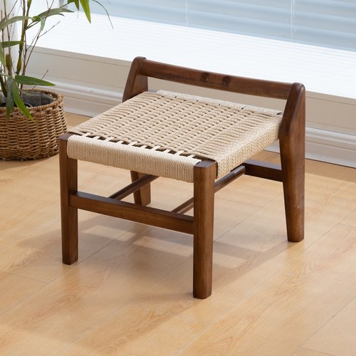 30cm高藤编编织小凳子家用