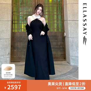 轻奢小众宴会晚礼服连衣裙女EWF331Y13300 ELLASSAY歌力思春夏新款