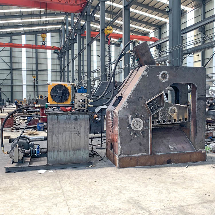 供应 大型废旧轮胎剪切机 虎头式金属钢材剪切机 630圆钢切断设备