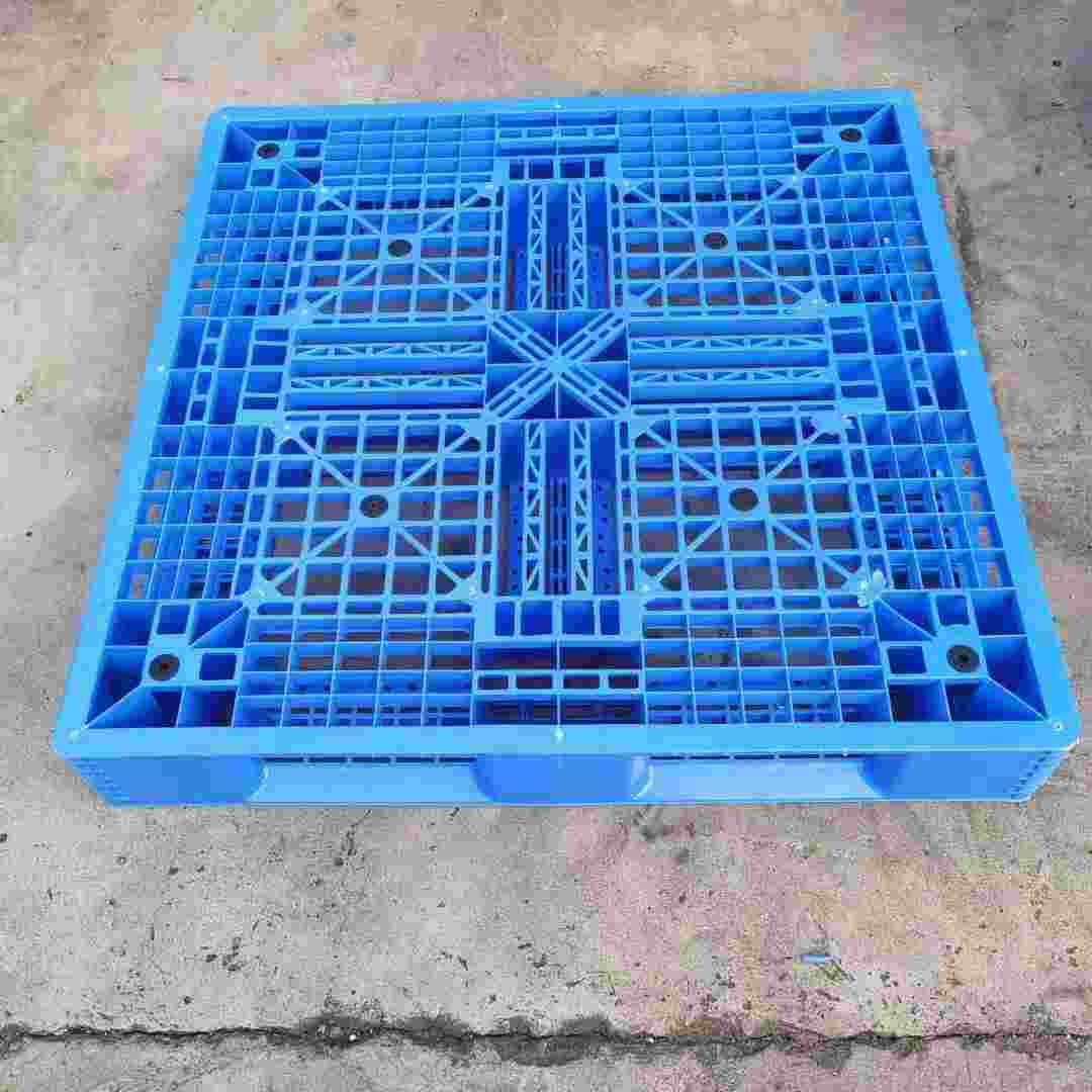 塑料注塑托盘九网格脚仓架库塑胶田字板型卡叉车货栈板