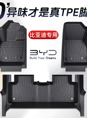 比亚迪宋PLUS海豚海狮06ev海豹06/07/05/06dmi专用全包围脚垫TPE
