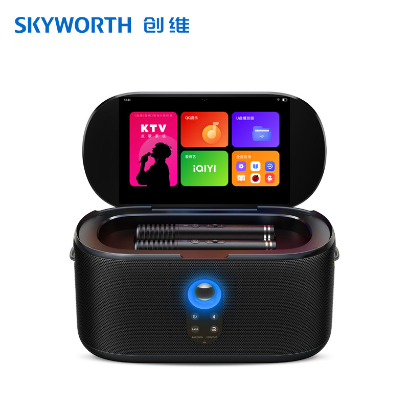 创维移动KTV户外便携k歌音响大屏长续航家用卡拉OK点歌机家庭音箱