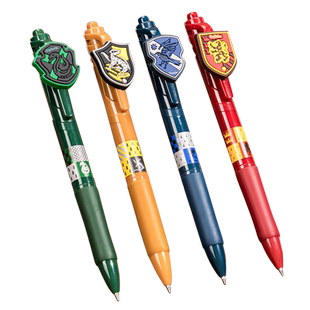 得力盲盒笔按动中性笔开盲盒乔古漫哪吒时光代理人黄油小熊联名系列学生用考试办公速干水笔碳素小学生发奖品