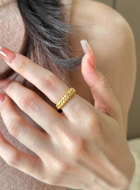 麦穗戒指精工高级锻造