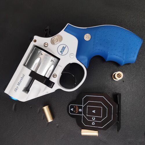 天空法警双动连发左轮玩具枪